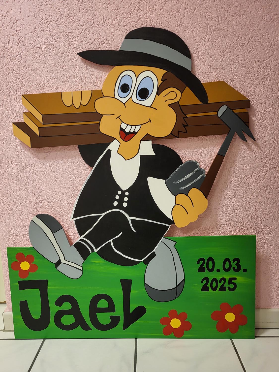 Handgemachte Geburtstafel aus Bern - Zimmermann