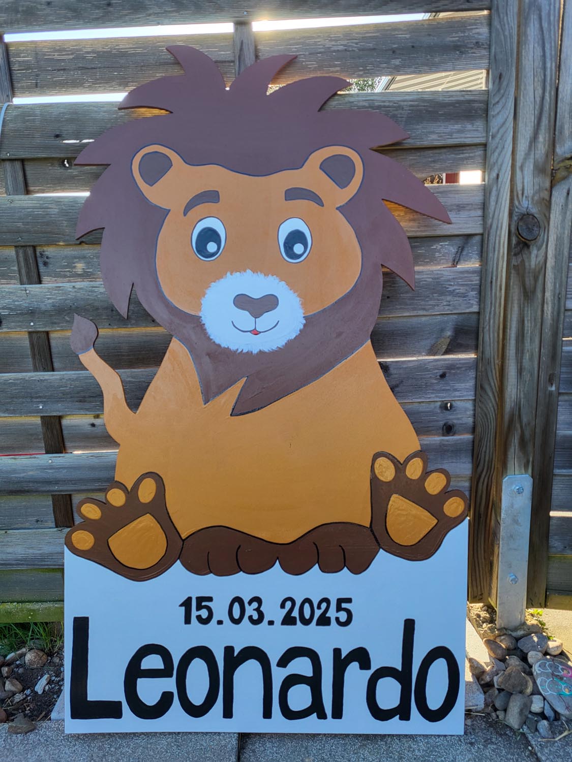 Handgemachte Geburtstafel aus Bern - Löve